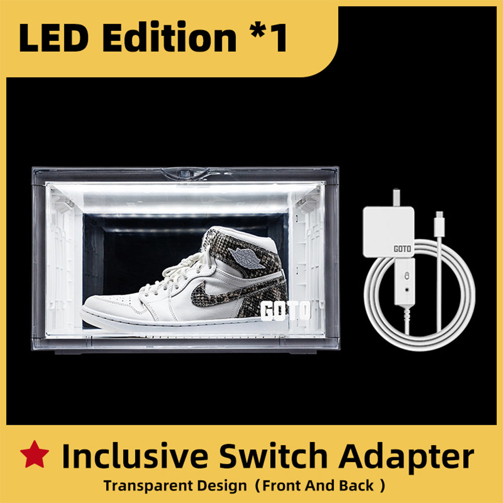 GOTO A2 White Luminous with Voice Control Shoe Display & Storage Box