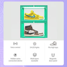 Load image into Gallery viewer, GOTO A2 Black Luminous with Voice Control Shoe Display &amp; Storage Box
