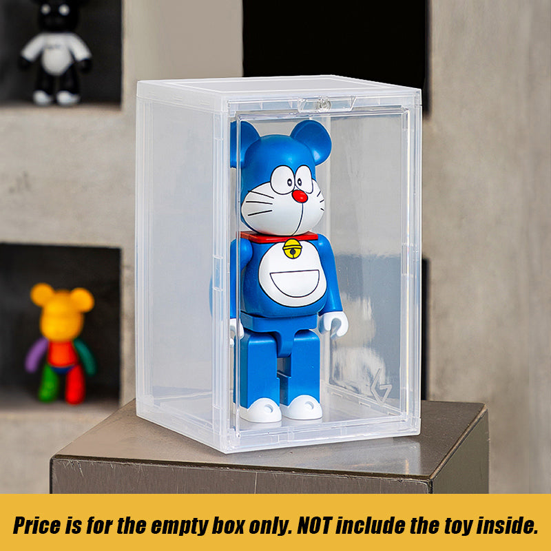 GOTO Clear Display Box Stackable Show Cases for Pop Mart, Bearbrick 400%, Action Figures, LeGo - M